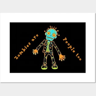 Zombies Are People Too, Kids T-Shirt Posters and Art